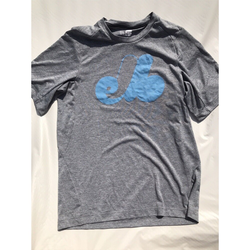 '47 Brand Montreal Expos Cooperstown Bleacher Blue Grit Scrum Tee Mens Sz Medium